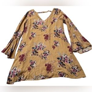 Women's Juniors Altar’d State Tease Floral Mini Dress Size Small EUC Fall
